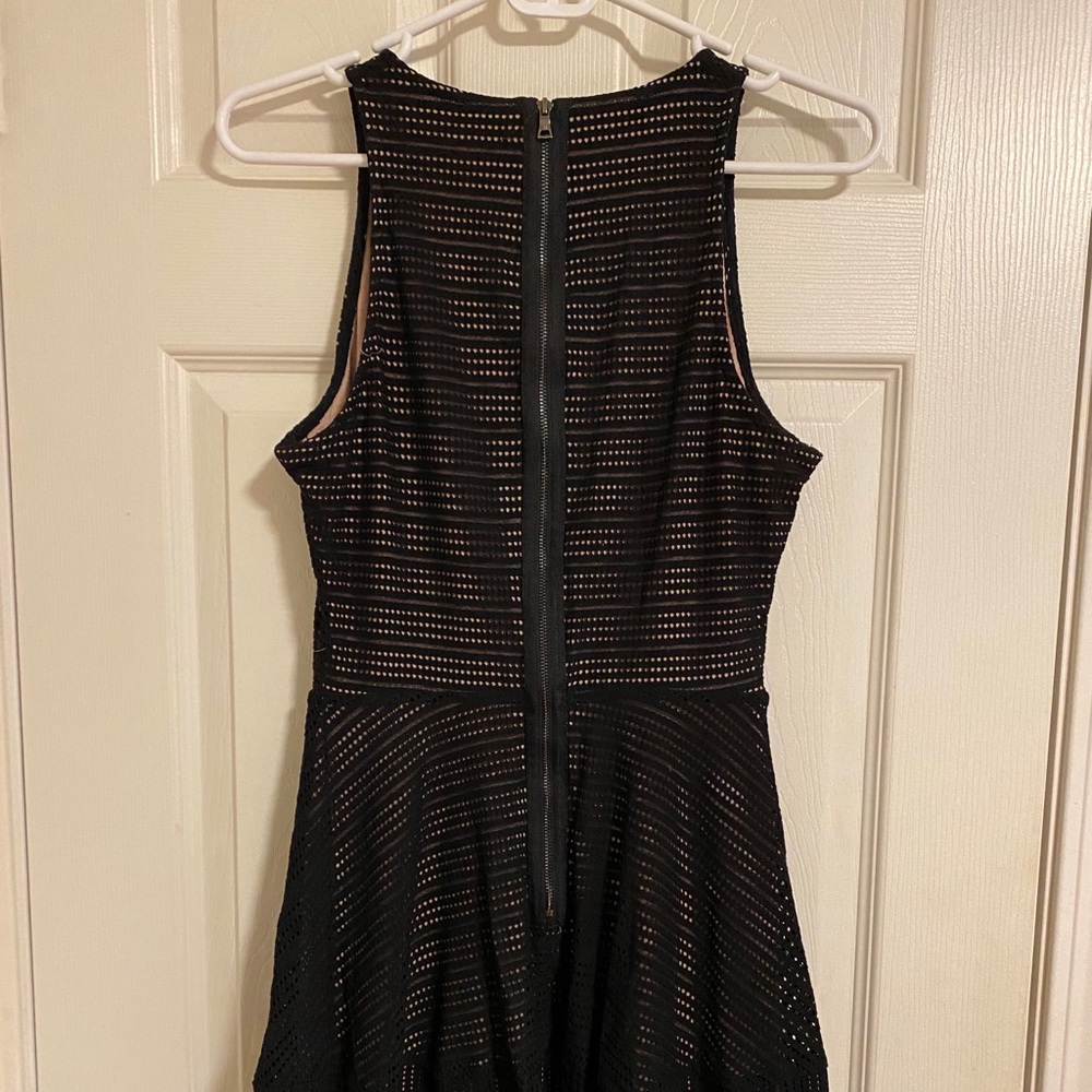 BCBGMaxAzria black and nude dress